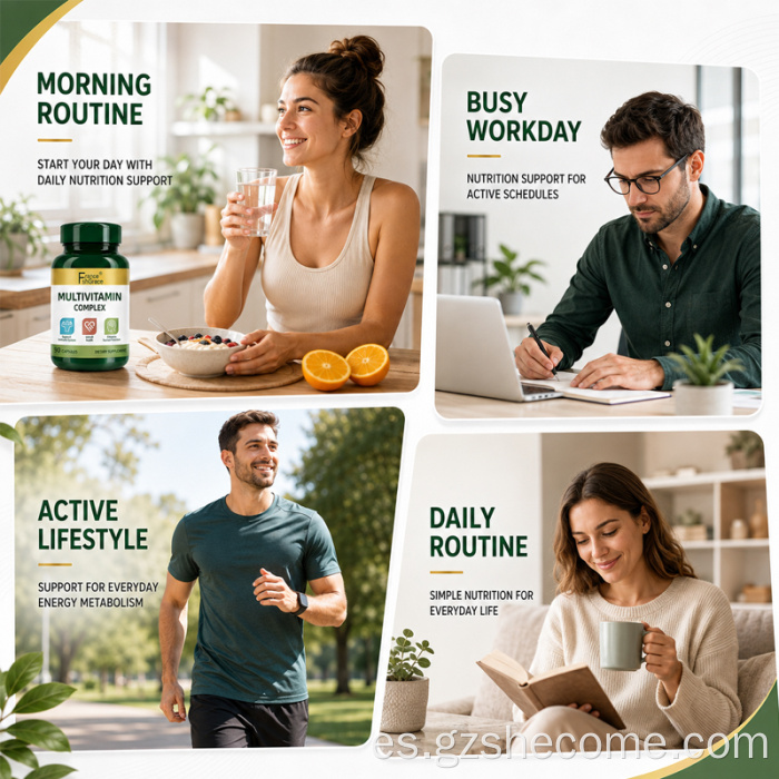 Shecome Multivitamin Complex Cápsulas Apoyo Energético Inmunitario